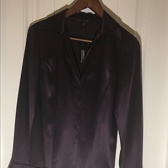 Lafayette148 100% Silk ButtonUp2*Sold* - Picture 3 of 4